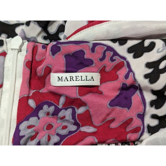 Marella Halter V-Neck Sleeveless Lined-Waist Handkerchief & Paisley Print Multic - Picture 10 of 12